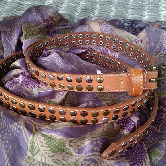 Banana Republic Studded Leather Belt - Picture 1 of 5